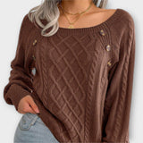 Malia – Pull en maille à boutons