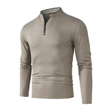 Herren Langarmshirt mit Stehkragen und Viertelreissverschluss | Valcor Zürich