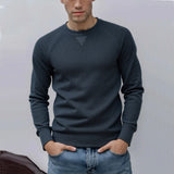 Pull en tricot à col rond et manches raglan pour homme | Valcor Zurich