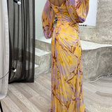 Gisselle - Robe longue col en V