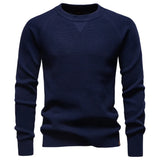 Pull en tricot à col rond et manches raglan pour homme | Valcor Zurich