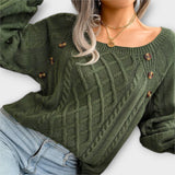 Malia – Pull en maille à boutons