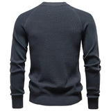 Pull en tricot à col rond et manches raglan pour homme | Valcor Zurich