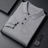 Herren Strickpullover mit Polokragen und Knopfleiste | Valcor Zürich