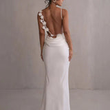 Cassiane - Robe fleurie en satin