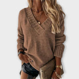 Jane – Caldo maglione con scollo a V