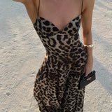 Antonella - Vestito lungo leopardato