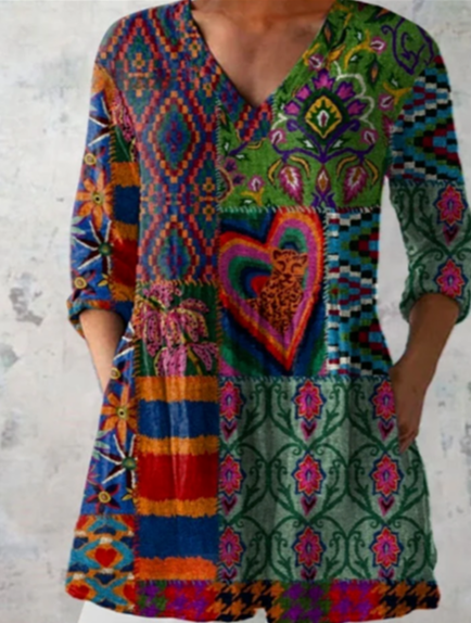 Delphine | Camicetta lunga con scollo a V