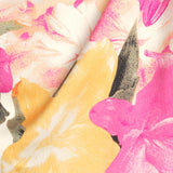 Minirva - Florales Charme Hochkragen Midi Kleid