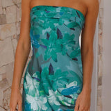 Vanity - Mini-robe bustier fleurie