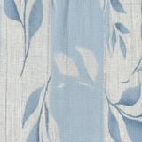 Solene | Abito midi smanicato con motivo a foglie blu