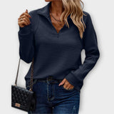 Viola – Maglia polo con zip