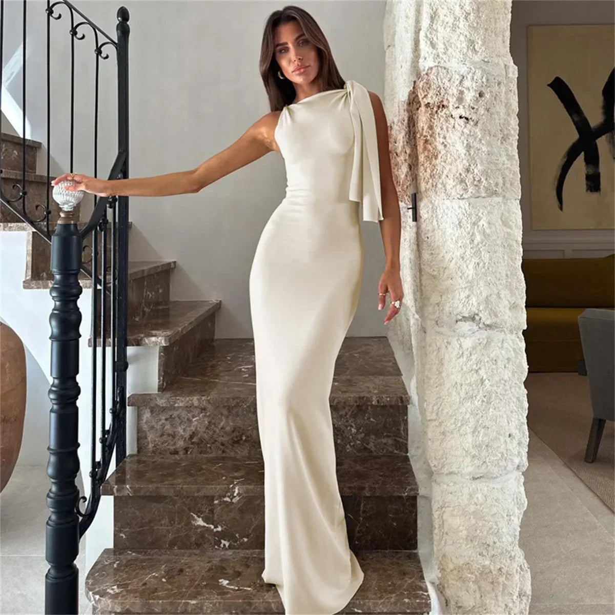 Cristina - Abito lungo con spalline