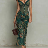 Tannea | Robe longue vintage en dentelle