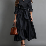 Hanna - Robe chemise en twill de coton