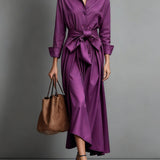 Hanna - Robe chemise en twill de coton
