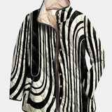Valcor | Gestepptes Zebra-Musterjacke Sylvie