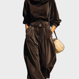 Solenne – Completo casual in velluto