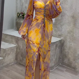 Gisselle - Robe longue col en V