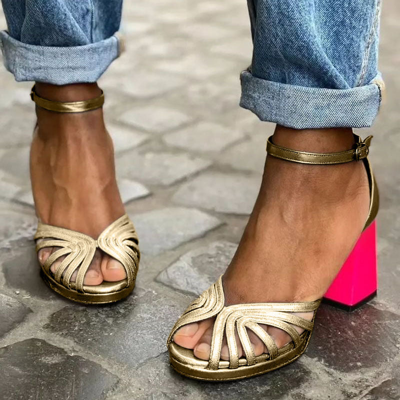 Heide™ - Klassische Riemchen-Heels