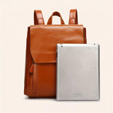 Hannelore – Vintage Rucksack-Handtasche mit gestepptem Muster