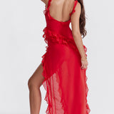 Andrea - Wunderschönes Bequemes Midi-Kleid