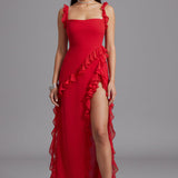 Andrea - Wunderschönes Bequemes Midi-Kleid