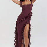 Andrea - Wunderschönes Bequemes Midi-Kleid