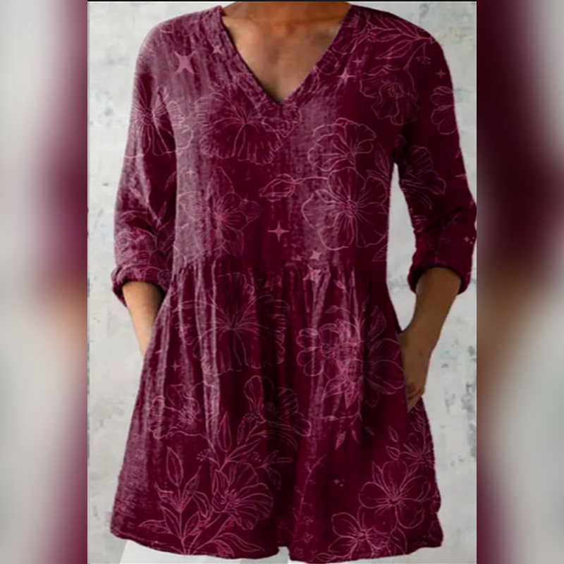 Florence | Blusa lunga con scollo a V