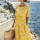 Marigold™ | Wildblumenwiese Midi-Kleid