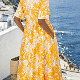 Isla™ | Bohemian Coastal Midi Kleid