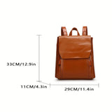 Hannelore – Vintage Rucksack-Handtasche mit gestepptem Muster