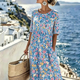 Charlotte™ - Robe midi d'été fleurie élégante