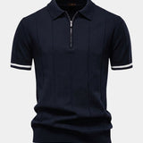 Clark | Polo in maglia con cerniera