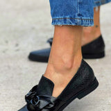 Orla™ - Schwarze Ballerinas mit Schleife