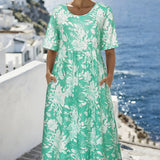 Isla™ | Bohemian Coastal Midi Kleid