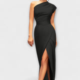 Axa - Elegantes asymmetrisches Abend-Maxikleid