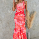 Xanthe - Faltendes Sommer-Maxikleid