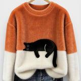 Veronica – Sweat-shirt à motif chat