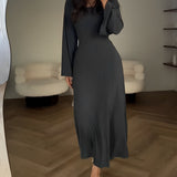 Aiah - Elegante maglia maxi-abito