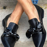 Orla™ - Schwarze Ballerinas mit Schleife