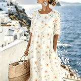 Evelyn™ | Midi-Kleid mit Sommerblüten