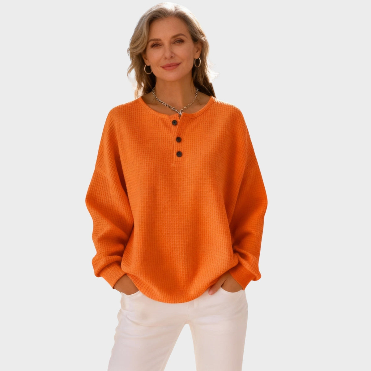 Mia – Bequemes Henley-Shirt