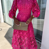 Eloah™ | Robe midi élégante en dentelle