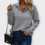 Viola – Maglia polo con zip