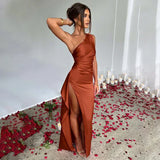 Inez - Elegantes Maxikleid mit einem Schulterträger