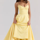 Luce - Robe midi en tulle satiné