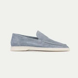 Klassischer Wildleder Loafer Babyblau