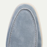 Klassischer Wildleder Loafer Babyblau