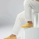 Klassischer Wildleder Loafer Citrus Gelb